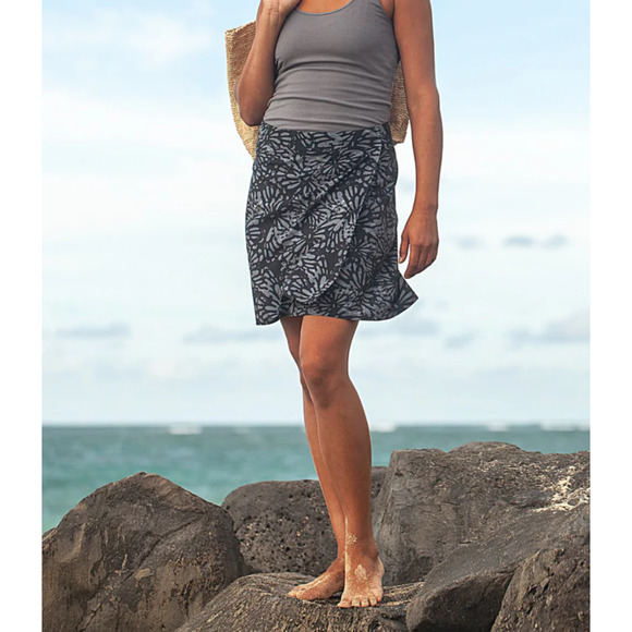 RipSkirt Hawaii Women's Wrap Skirt Size XL Grey Tropical Outdoor Swim Coverup - Picture 1 of 8